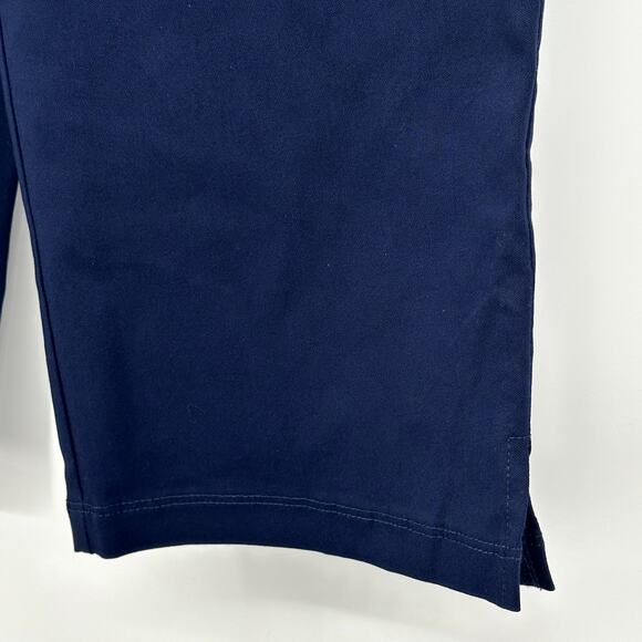 Susan Graver Ultra Stretch Pull-on Pedal Pushers NAVY BLUE Womens Size XS - Picture 4 of 10
